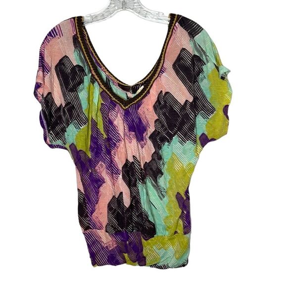 Anthropology Short Sleeve Waist Band Bottom Top. Size XS. - Picture 1 of 8